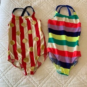 Lot of two mini Boden swimsuits